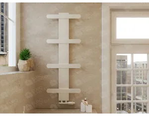 Uscător de prosoape de design LOJIMAX colecția BALLOSS STYLE 940x500 mm, Alb