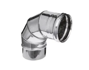 Unghi 90° pentru cos de fum CORAX Ø 160 mm (inox 304)