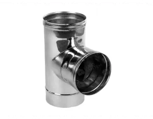 Teu 90° pentru cos de fum CORAX d.100 mm (inox 304)