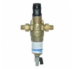 1/2 hot water mechanical filter (100 MCR) with MINI HWS Protector pressure reducer
