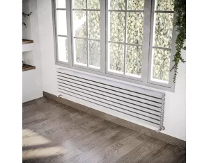 ALUMINUM HORIZONTAL RADIATOR OPAL PLUS HRZ height 800 mm. width 294 mm. white mat