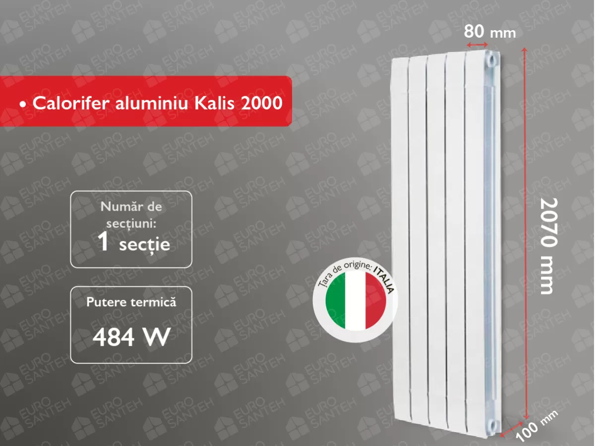 Aluminum radiator Kalis 2000