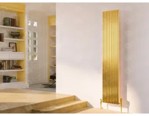 Designer radiator LOJIMAX BAMBOO collection 1800x479 mm, Gold Matt Anodising