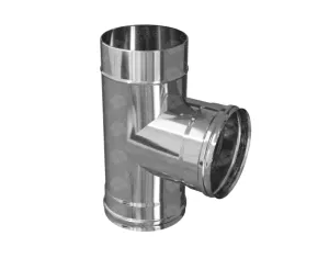 Teu 90° pentru cos de fum CORAX Ø 120 mm (inox 304)