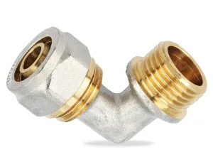 Angle for metal-plastic pipe PEX-AL-PEX M 16 mm.x 1/2