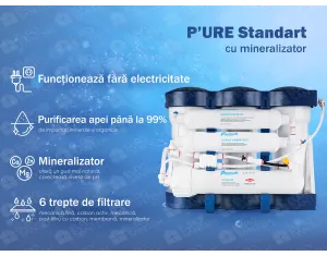 Filtru cu osmoză inversă ECOSOFT P’URE 6-50M (cu mineralizator)