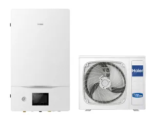 Тепловой насос воздух-вода сплит-система Haier Super Aqua AW062SSCHAHU062WAMNA+HW-WA101DBT