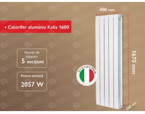 Aluminum radiator Kalis 1600 (5 elem.)