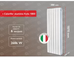 Aluminum radiator Kalis 1800 (6 elem.)