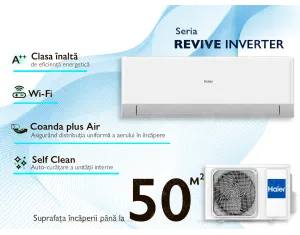 Conditioner HAIER REVIVE Plus DC Inverter R32 AS50RCBHRA-PL 1U50MERFRA-4 (Încălzire pana la -20°C)
