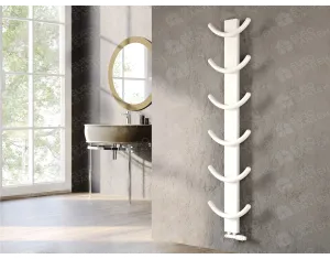 Uscător de prosoape de design LOJIMAX colecția OXY 1540x400 mm, Alb