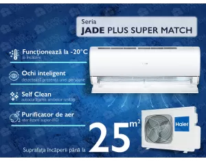 Air conditioner HAIER JADE Plus DC Inverter Super Match AS25S2SJ1FA-3-1U25MECFRA-4