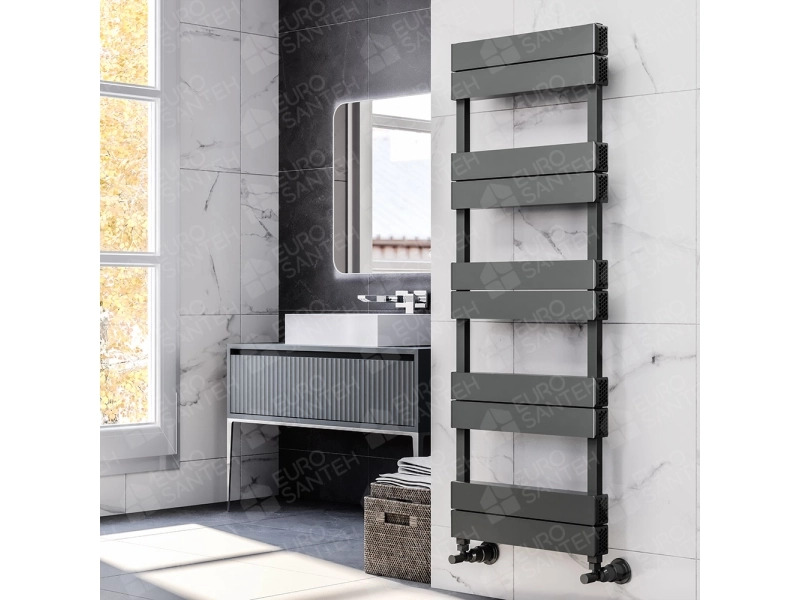 Design heated towel rail LOJIMAX, collection CALVIN 400 mm. 1400 mm.