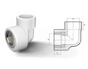 Cot din polipropilena (PPR) F d.25x 1/2 