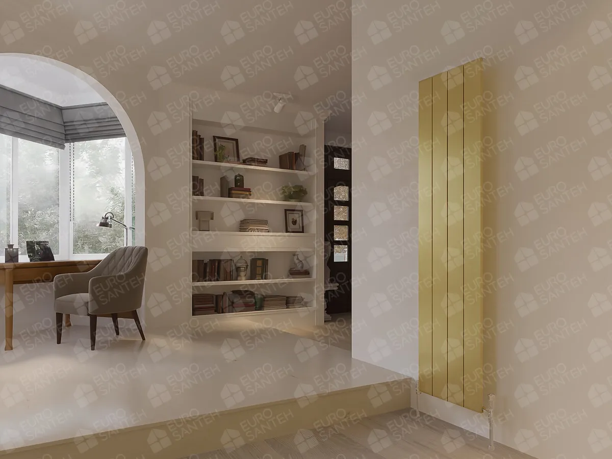 Calorifer decorativ LOJIMAX, colectia  KALSEDON высота 300 mm. ширина 280 mm. GOLD SATINE