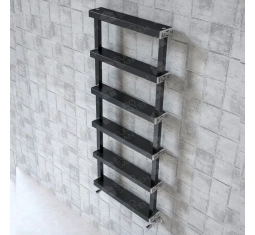 Design heated towel rail LOJIMAX, collection FABIO 500 mm. 1200 mm.