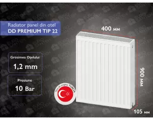 Steel panel radiator DD PREMIUM TIP 22 900x400