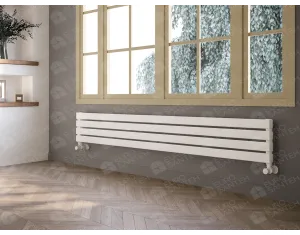 ALUMINUM HORIZONTAL RADIATOR SIESTA DOUBLE HRZ высота 1300 мм. ширина 404 мм. белый мат