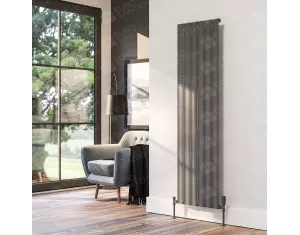 Designer radiator LOJIMAX, collection  TOSINA height 900 mm. width 326 mm. black mat