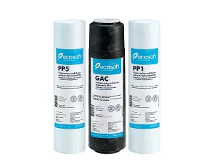 Set de cartuse prefiltrare pentru sistem cu osmoza inversa ECOSOFT (1-2-3) (CPV3ECOEXP)