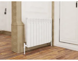 Designer radiator LOJIMAX, collection  BESTO height 500 mm. width 588 mm. black mat