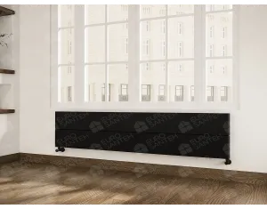Calorifere decorativ LOJIMAX, colectia WEI HRZ, negru mat