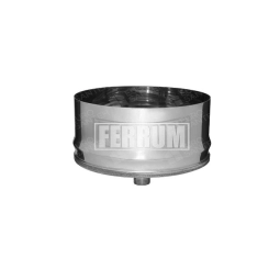 Plug with FERRUM condensate collector d.200 mm (stainless steel 430 / 0.5 mm)