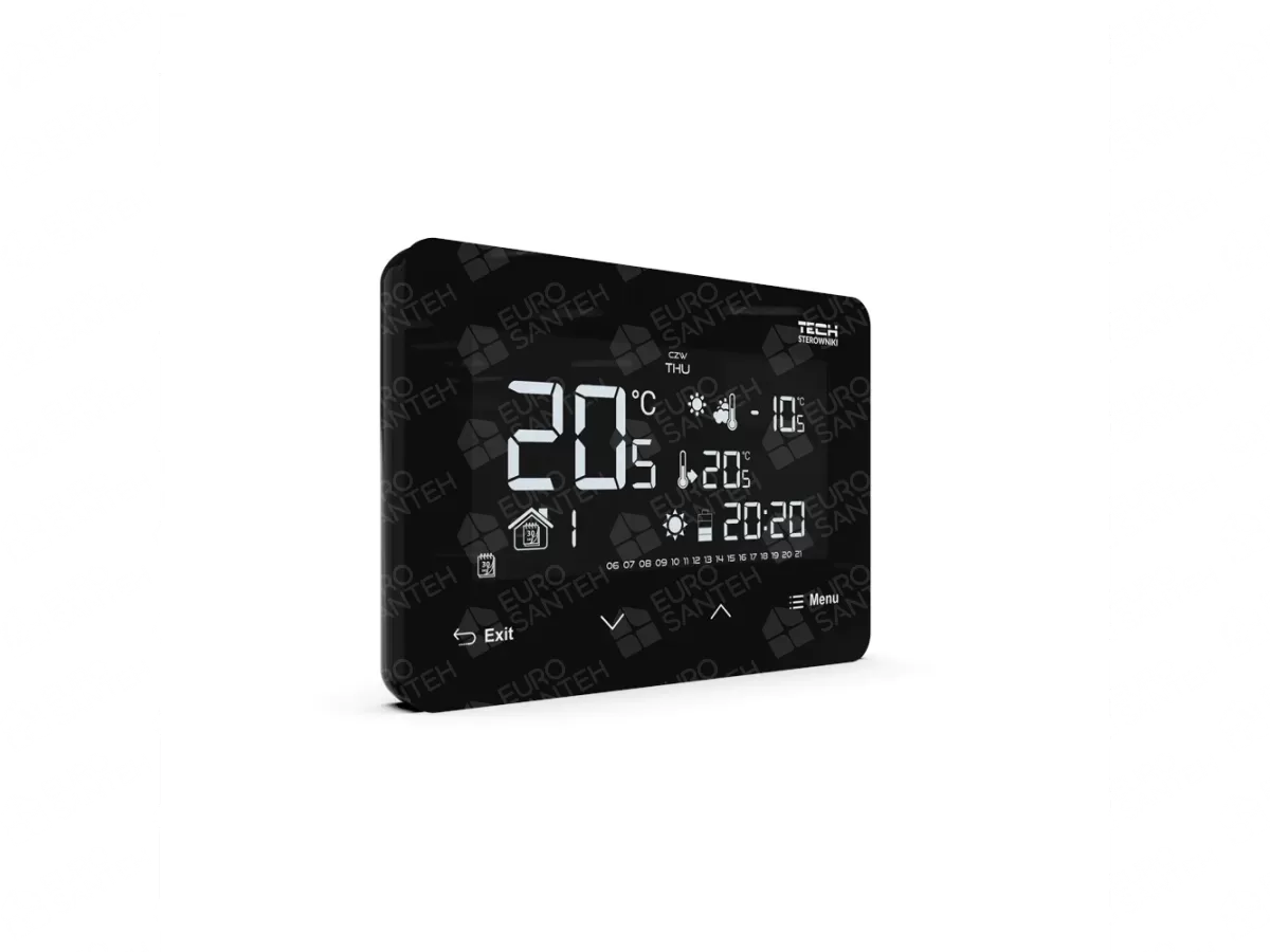 Room thermostat Tech EU-293v3 black