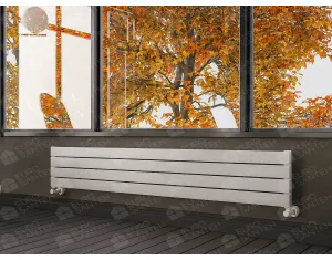 ALUMINUM HORIZONTAL RADIATOR ROYAL HRZ высота 1400 мм. ширина 292 мм. белый мат