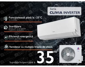 Air conditioner GREE CLIVIA SILVER D.C. Inverter R32 G10 GWH12AUCX-12000 BTU