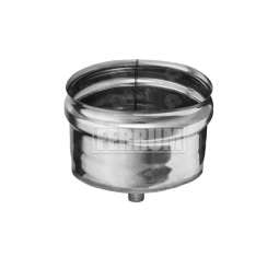 130 mm FERRUM condensate collector plug (430 / 0.5 mm stainless steel)