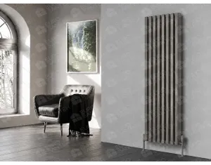 LOJIMAX AMETIST collection designer radiator 1600x380 mm, Antique Silver