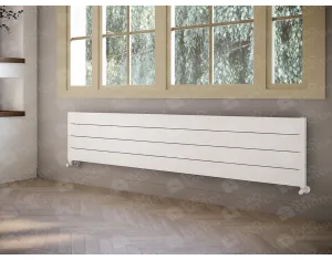 ALUMINUM HORIZONTAL RADIATOR BIANCO HRZ inaltimea 1900 mm. latimea 248 mm. alb mat