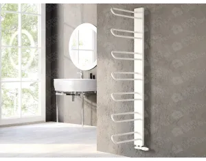 Uscător de prosoape de design LOJIMAX colecția PRUSIAS 1400x400 mm, Alb