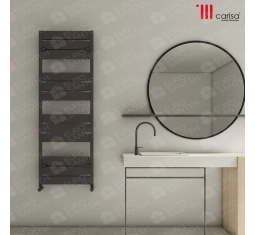 Towel dryer/bathroom radiator design aluminiu Carisa MACK B 1145x500 Black
