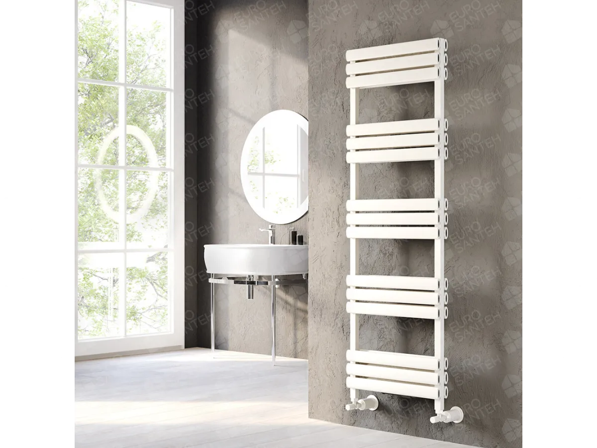 Design heated towel rail LOJIMAX, collection TALIA DOUBLE 400 mm. 555 mm.
