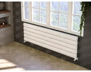 ALUMINUM HORIZONTAL RADIATOR OTIS DOUBLE HRZ высота 1600 мм. ширина 516 мм. черный мат