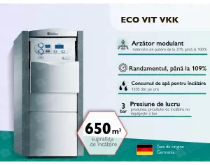 Cazan pe gaz în condensație VAILLANT ECO VIT VKK 656-4 65 kW