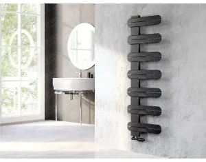LOJIMAX designer towel warmers, LINEA collection, Matte Black
