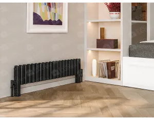 Calorifere decorativ LOJIMAX, colectia SIESTA DOUBLE LUX, negru mat