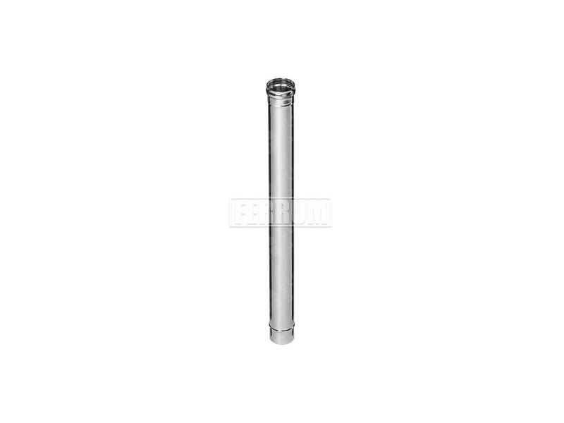 FERRUM chimney pipe d.180 mm, L-1000 mm (stainless steel 430 / 0.5 mm)