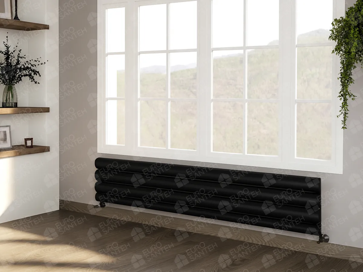 Designer radiators LOJIMAX, collection OTIS HRZ, white matte