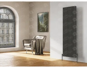 Designer radiator LOJIMAX RETRO PLUS collection 1600x316 mm, Anthracite