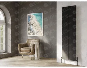 Designer radiator LOJIMAX KALSEDON collection 1800x375 mm, Black