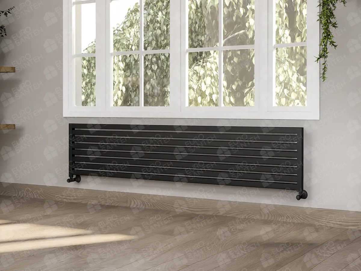 Designer radiators LOJIMAX, collection TRIO HRZ , white matte