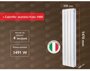 Calorifer aluminiu Kalis 1400 (4 elem.)