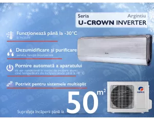 Air conditioner GREE U-CROWN, SILVER Inverter GWH18UC-18000 BTU