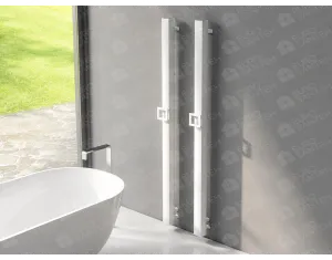 Uscător electric de prosoape de design CARISA, colecția VESTA S, 1200x70 mm, ALB