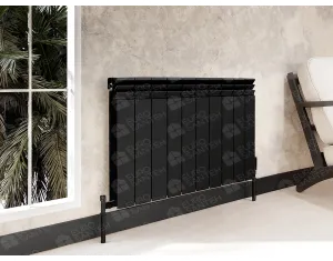 Designer radiators LOJIMAX, collection BESTO, black matte