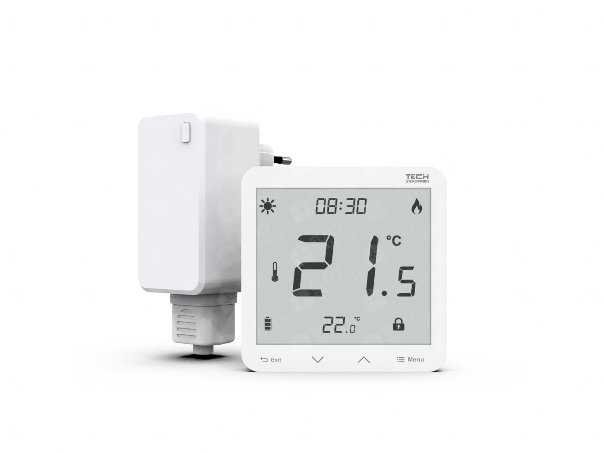 Room thermostat Tech EU-297v2 white wireless